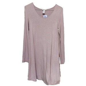 Beige Tunic Boho Hippie Dress NWT by Poetry Size Large Flowy Art-To-Wear
